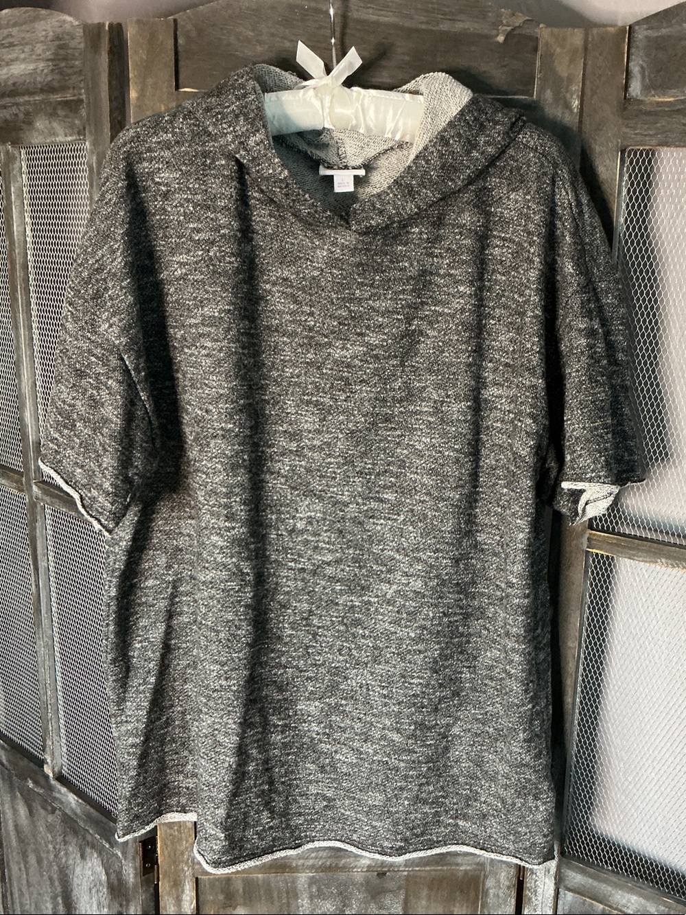 LuLaRoe Frankie style short sleeve hoodie